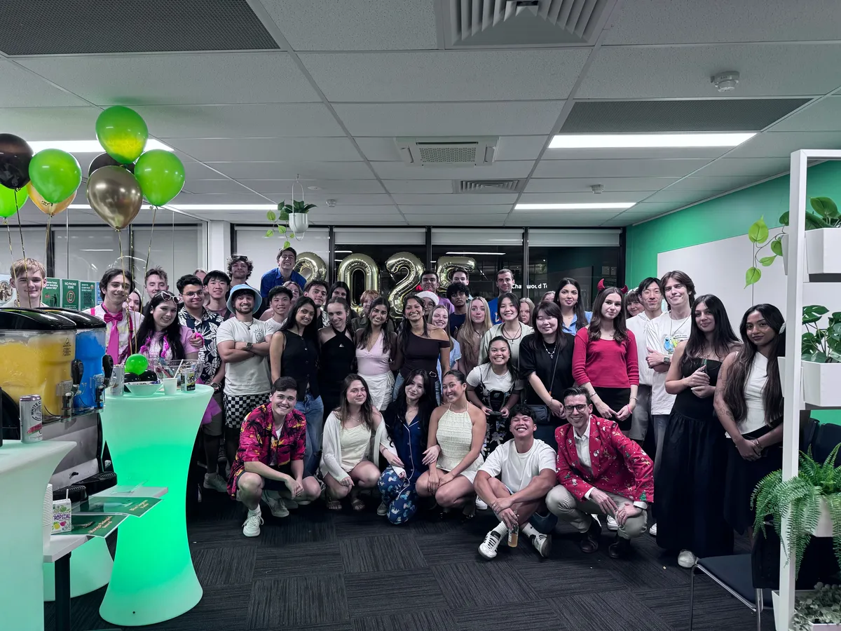The Art of Smart team together at the end-of-year celebration